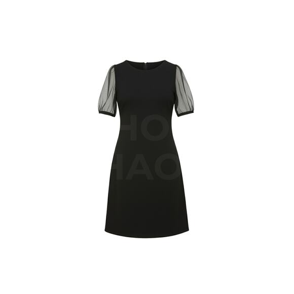 HYACINTH HOUSE Black Tulle Sleeve Darby Dress Size XS NWT - Picture 8 of 8